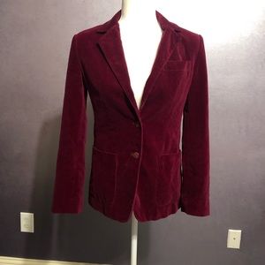 Velvety maroon blazer